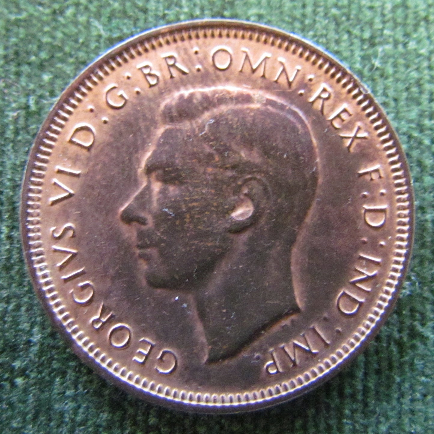 Australian 1948Y. 1/2d Half Penny King George VI Coin - Low Circulation