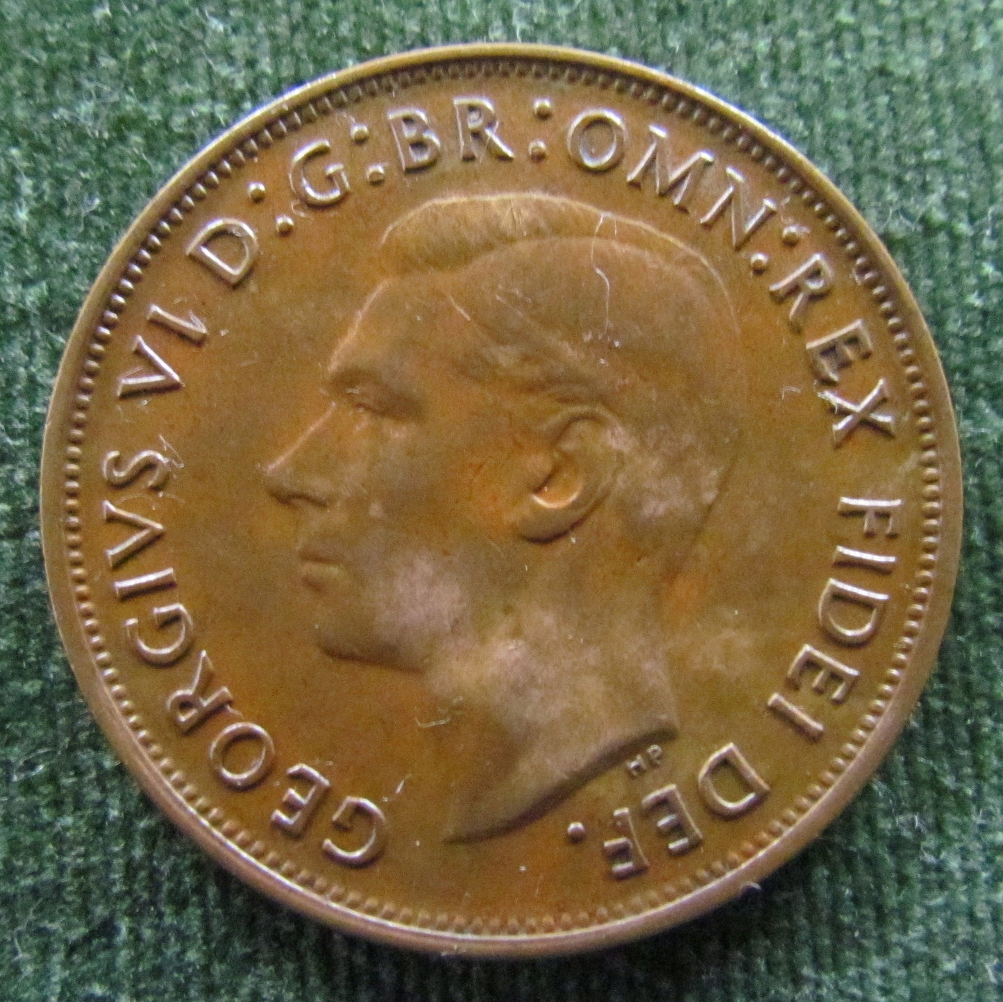 Australian 1949 1d 1 Penny King George VI Coin