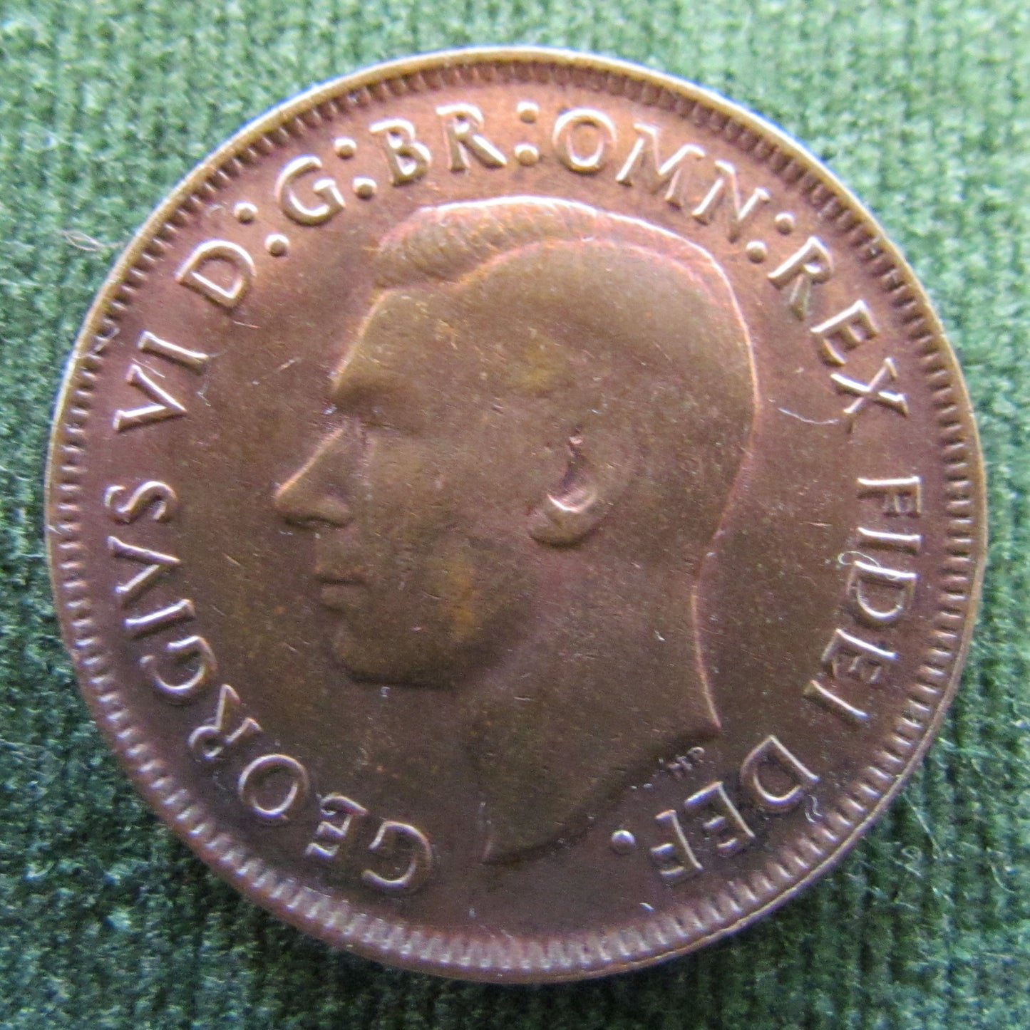Australian 1950Y. 1/2d Half Penny King George VI Coin - Low Circulation