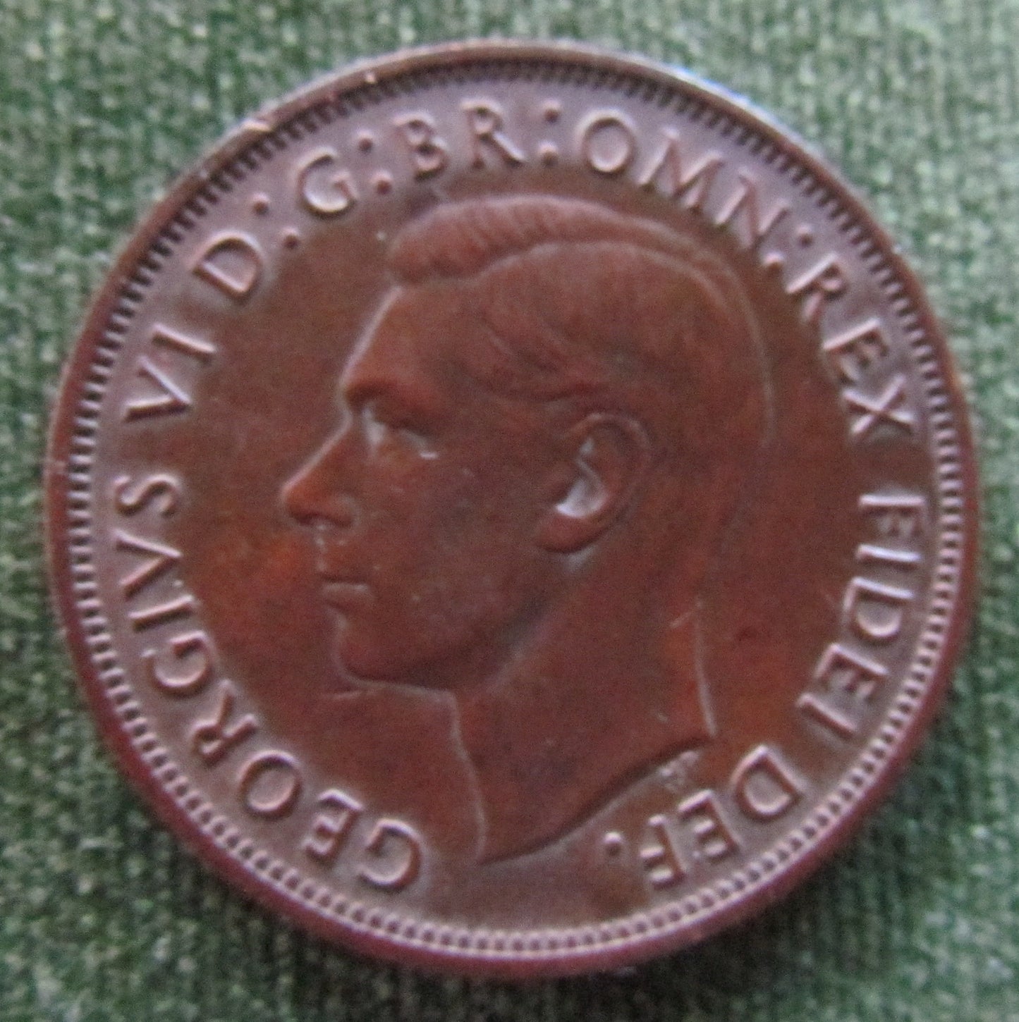 Australian 1951PL 1d 1 Penny King George VI Coin - Outstanding Plumb Colour