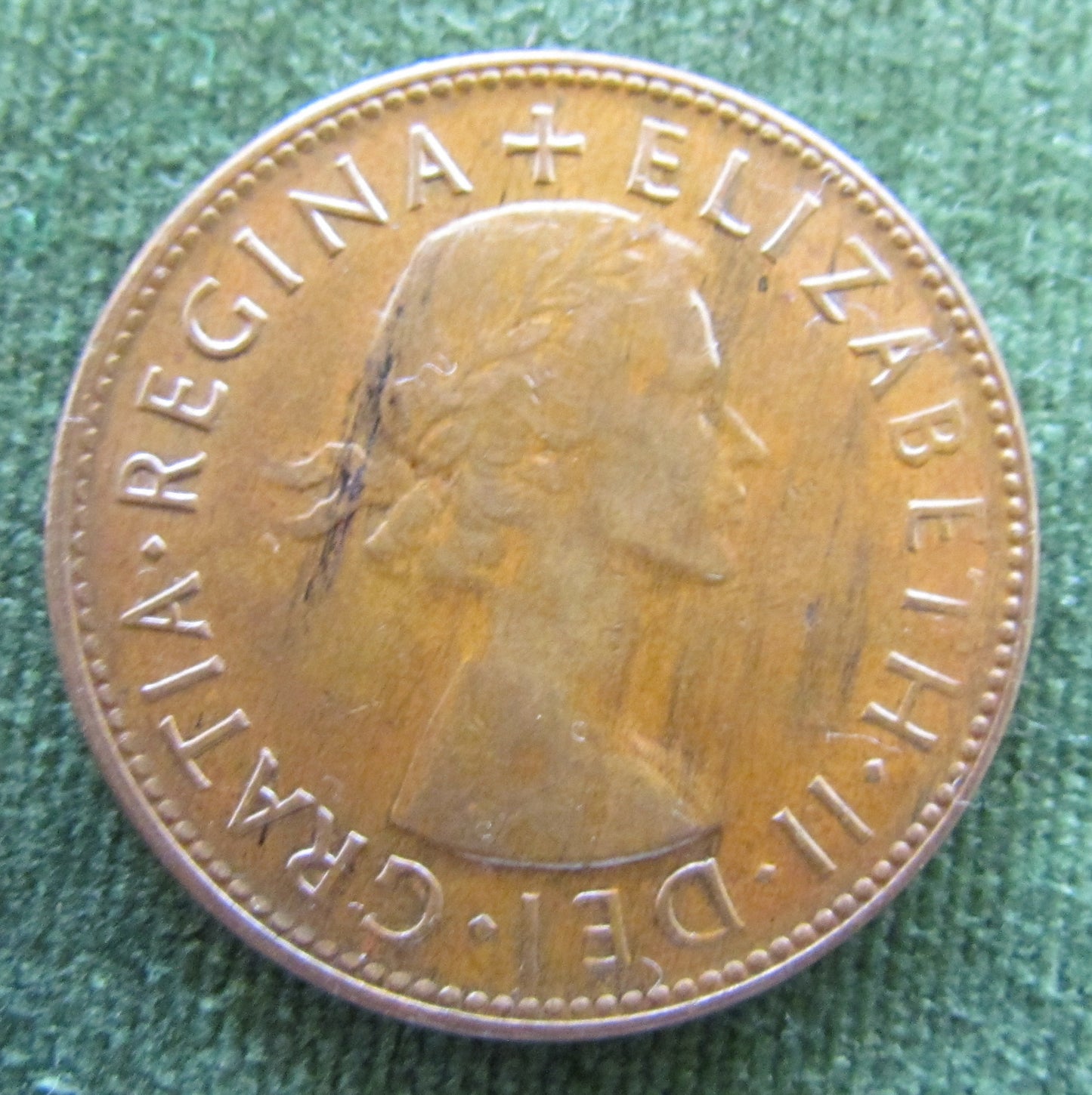 Australian 1953 1d 1 Penny Queen Elizabeth II Coin