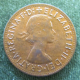 Australian 1959Y. 1d 1 Penny Y Dot Queen Elizabeth II Coin