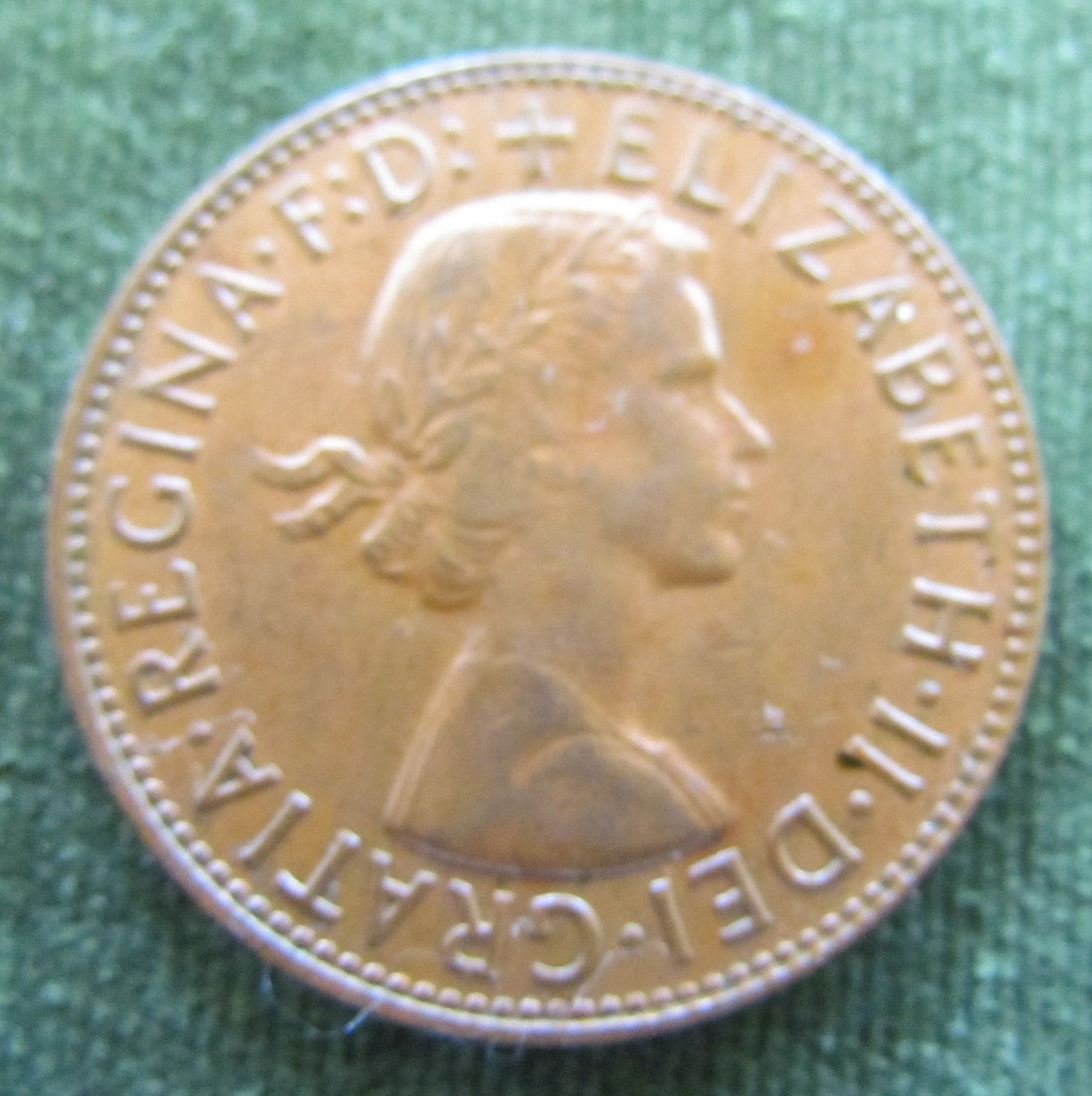 Australian 1960 1d 1 Penny Queen Elizabeth II Coin