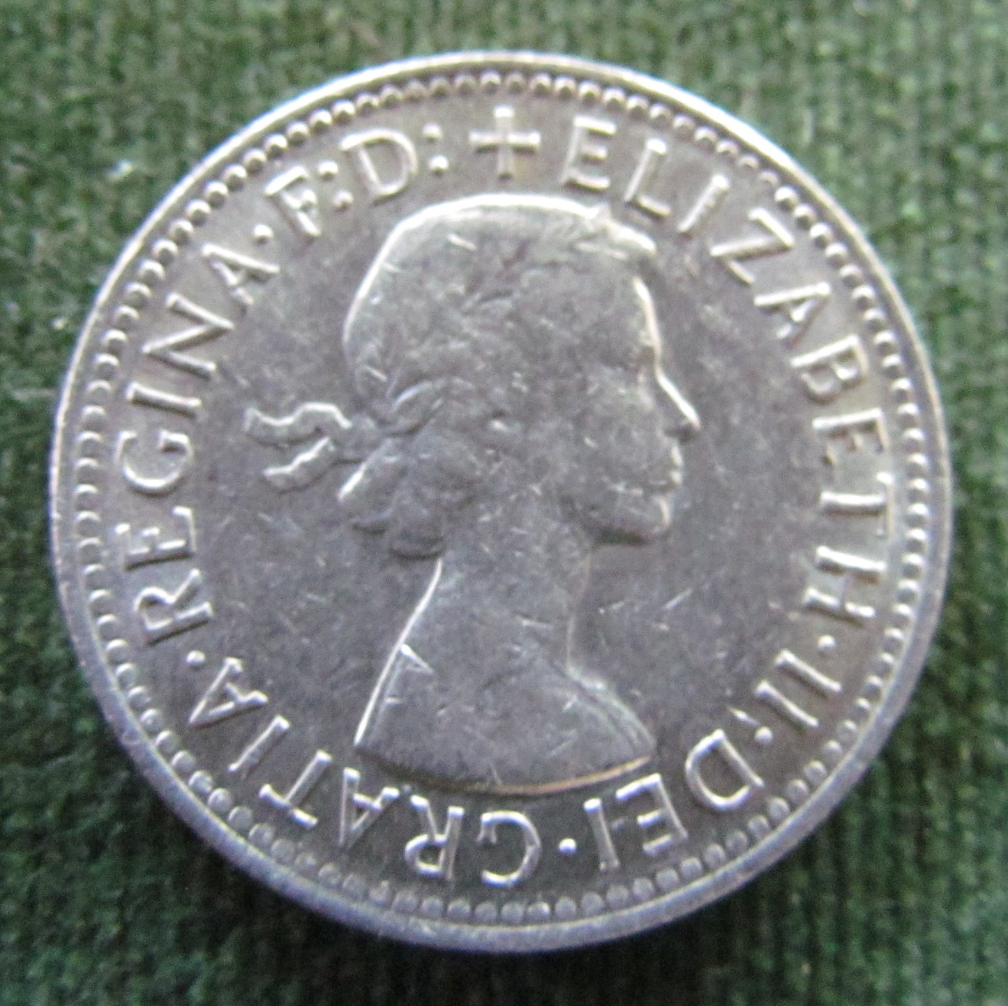 Australian 1961 1/- 1 Shilling Queen Elizebeth II Coin Graded VF Plus - Variety Planchet Error