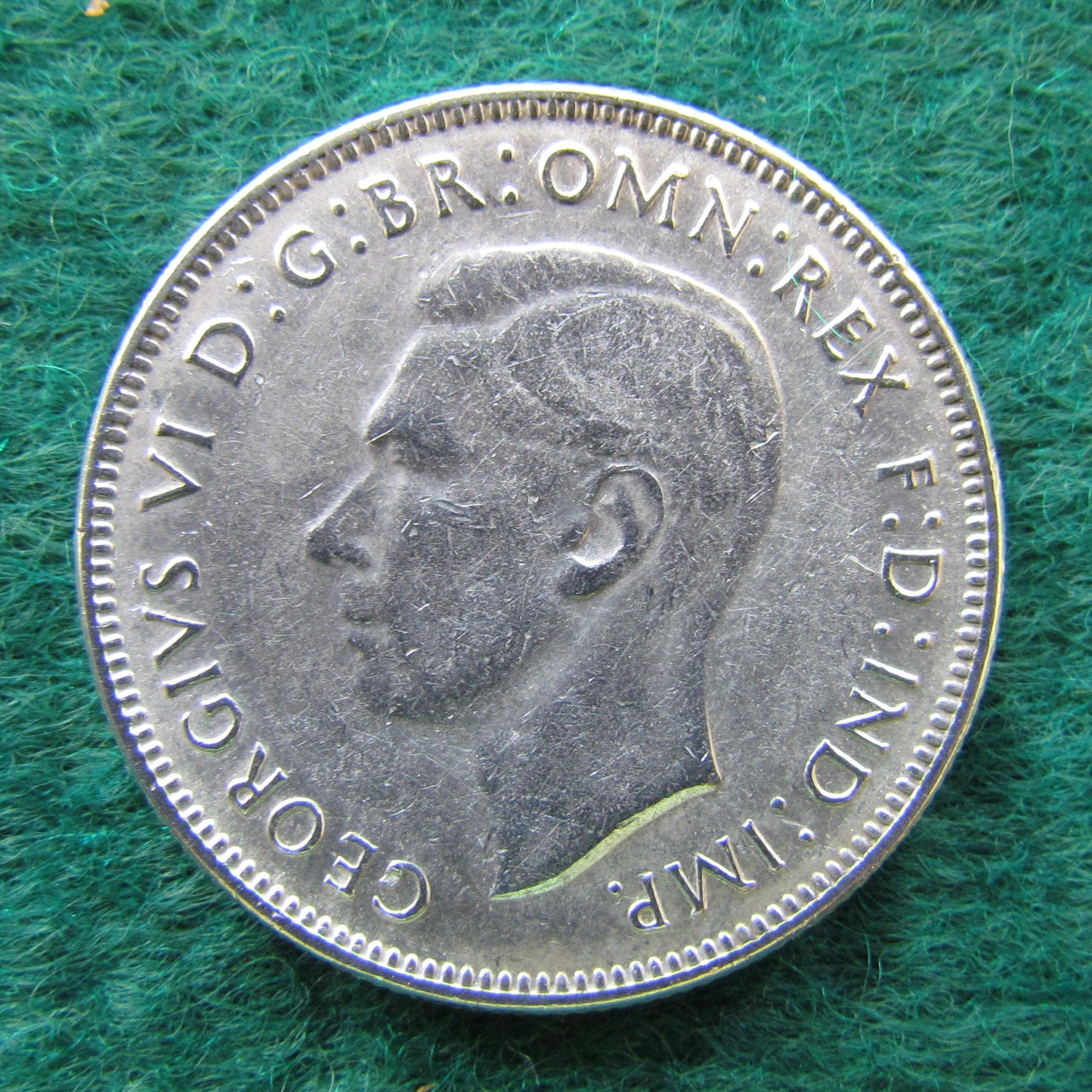 Australian 1942 2/- Florin King George VI Coin - Circulated