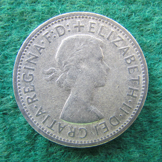 Australian 1956 2/- Florin Queen Elizabeth II Coin - Circulated