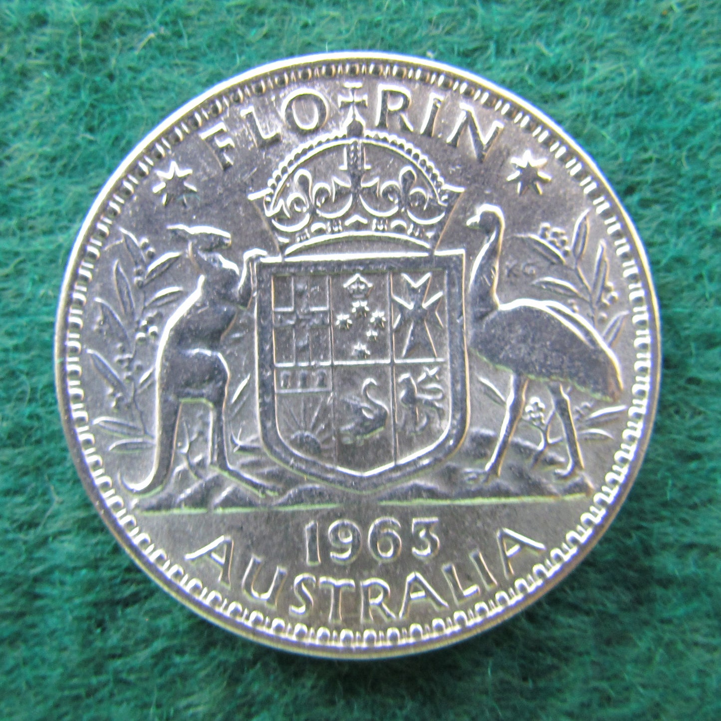 Australian 1963 2/- Florin Queen Elizabeth II Coin - Circulated