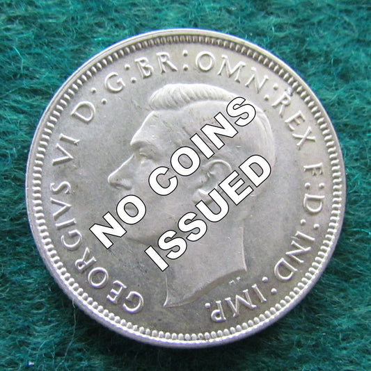 Australian 1937 2/- Florin King George VI Coin