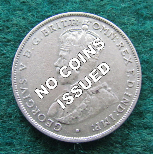 Australian 1930 2/- Florin King George V Coin