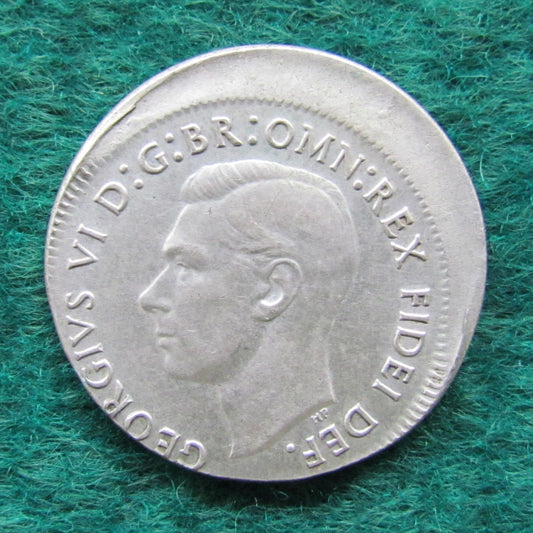 Australian 1952 1/- 1 Shilling Off Centre Strike Variety