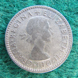 Australian 1954 Sixpence Queen Elizabeth II Coin - Circulated