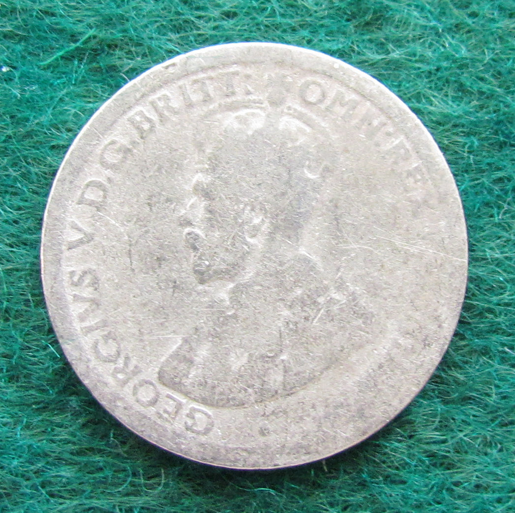 Australian 1912 6d Sixpence King George V Coin - Circulated