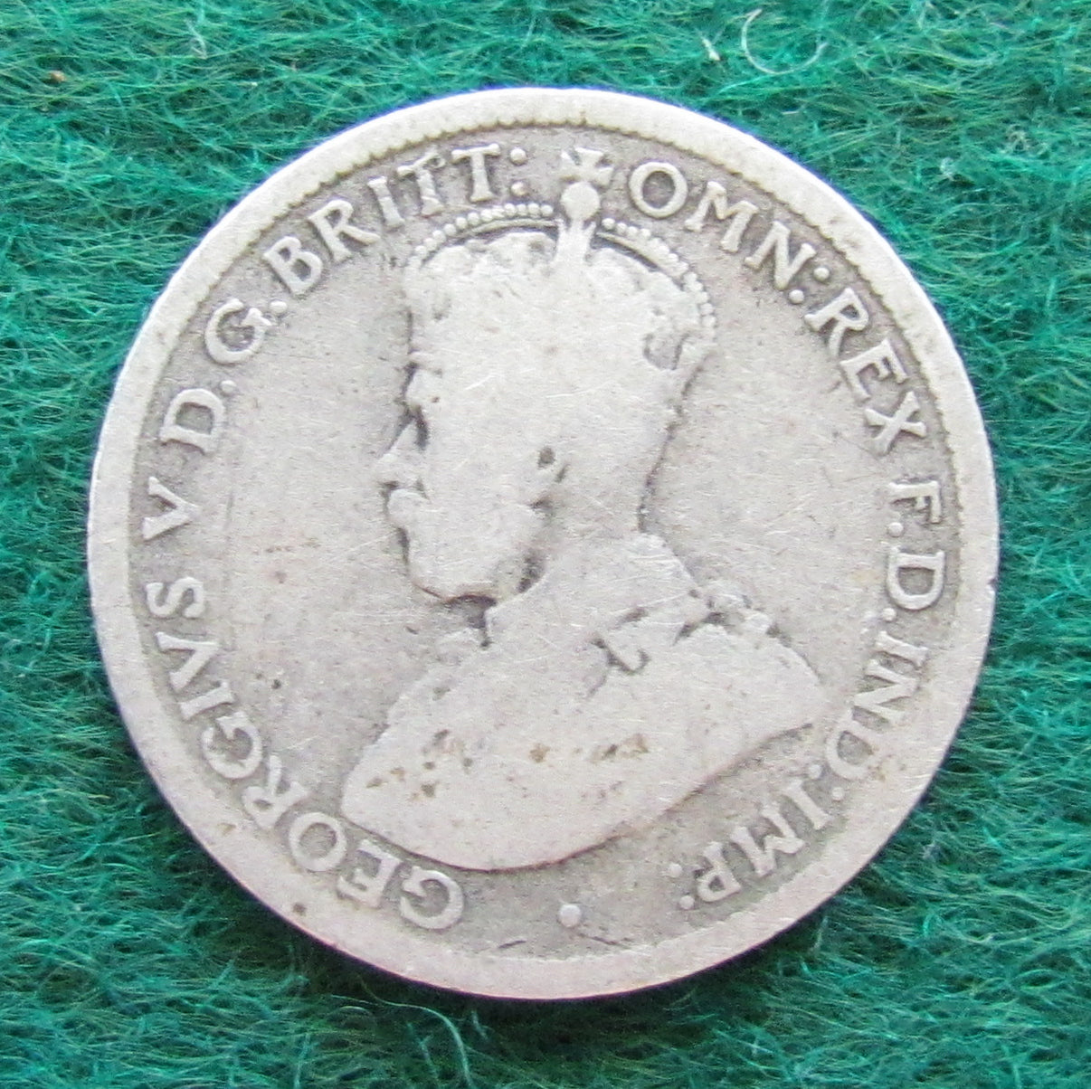 Australian 1914 6d Sixpence King George V Coin - Circulated
