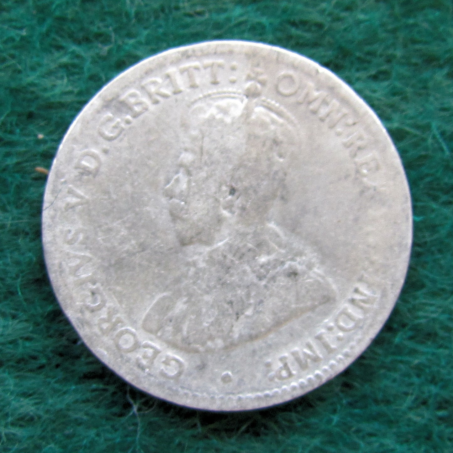 Australian 1916 M 3d Three Pence King George V Coin