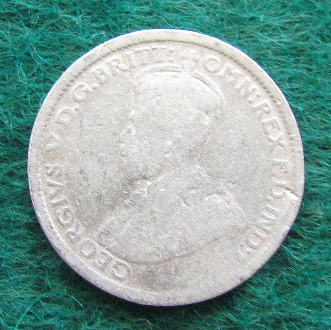 Australian 1917 M 6d Sixpence King George V Coin - Circulated