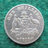 Australian 1918 M Shilling King George V Coin Circulated