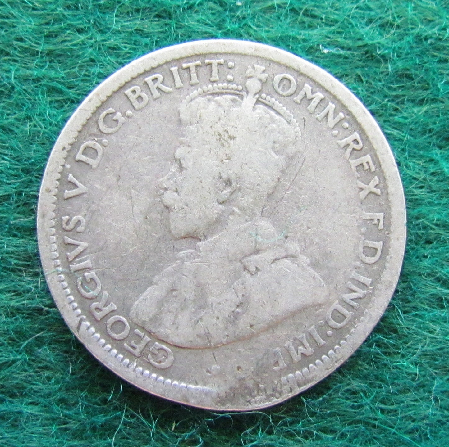 Australian 1918 M 6d Sixpence King George V Coin - Circulated