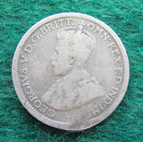 Australian 1918 M Sixpence King George V Coin - Circulated