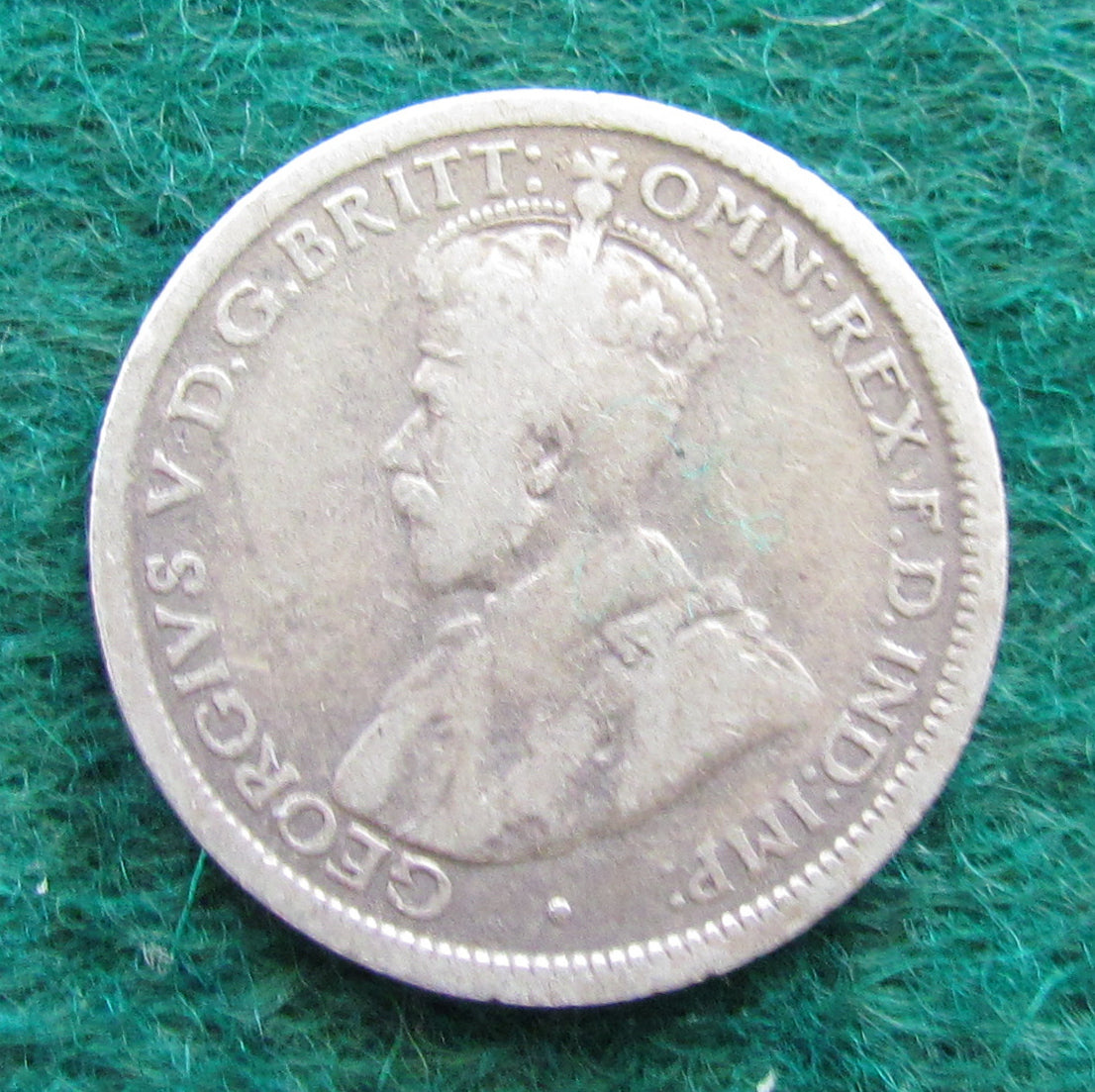 Australian 1919 M 6d Sixpence King George V Coin - Circulated