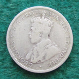 Australian 1925 Florin King George V Coin - Circulated