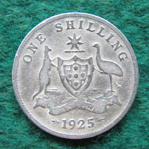 Australian 1925 Shilling King George V Coin Circulated