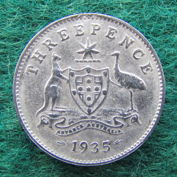 Australian 1935 Threepence King George V Coin
