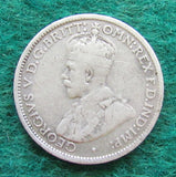 Australian 1936 Sixpence King George V Coin - Circulated