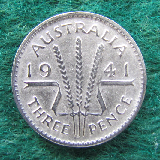 Australian 1941 3d Three Pence King George VI Coin Circulated