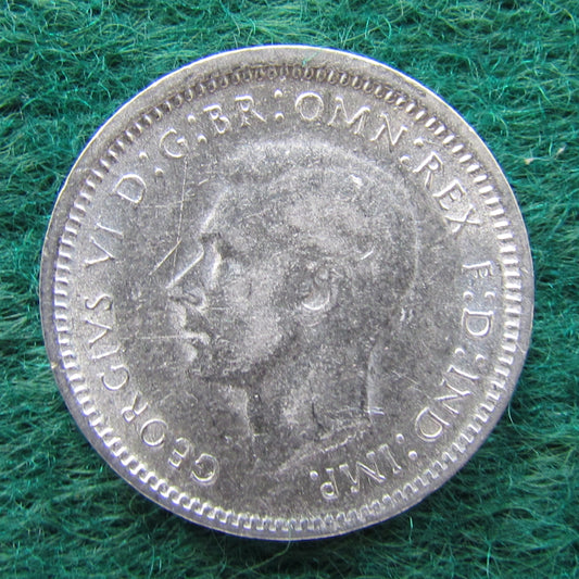 Australian 1947 3d Three Pence King George VI Coin Circulated