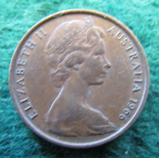 Australian 1966 2 Cent Queen Elizabeth II Coin