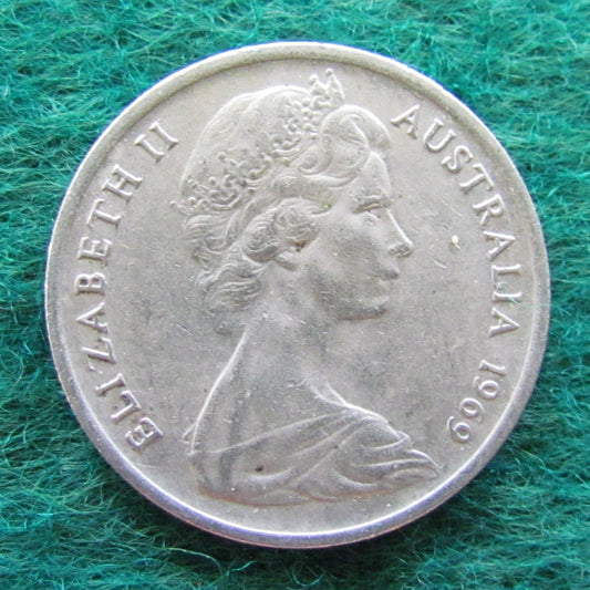 Australian 1969 5 Cent Queen Elizabeth II Coin - Circulated