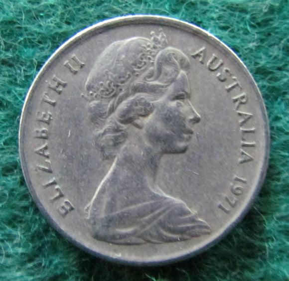 Australian 1971 5 Cent Queen Elizabeth II Coin - Circulated