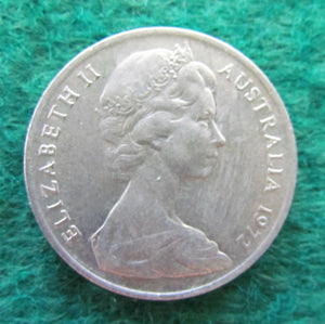 Australian 1972 10 Cent Queen Elizabeth II Coin - Circulated