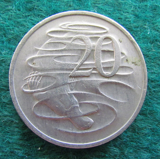 Australian 1973 20 Cent Queen Elizabeth Coin - Circulated