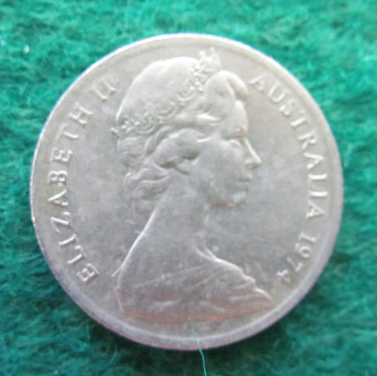 Australian 1974 10 Cent Queen Elizabeth II Coin - Circulated