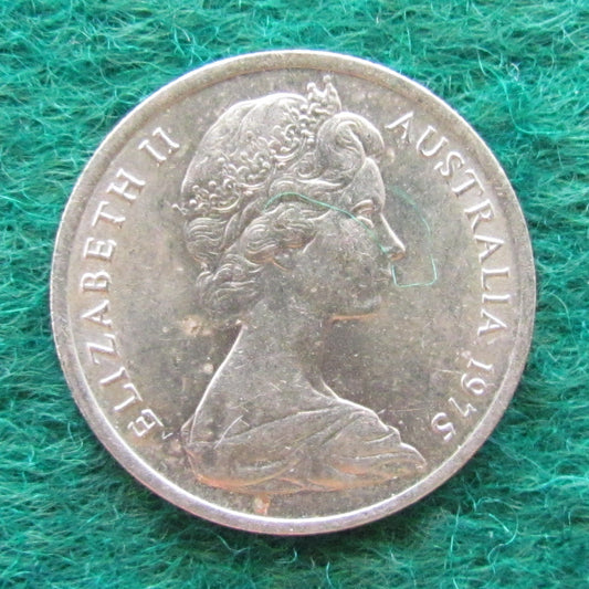 Australian 1975 5 Cent Queen Elizabeth II Coin - Circulated
