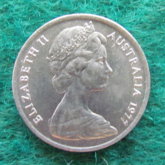 Australian 1977 5 Cent Queen Elizabeth II Coin - Circulated