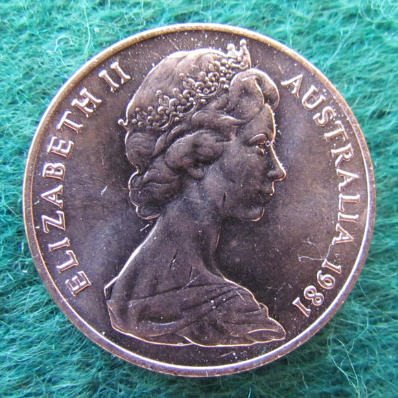 Australian 1981 2 Cent Queen Elizabeth II Coin - Uncirculated