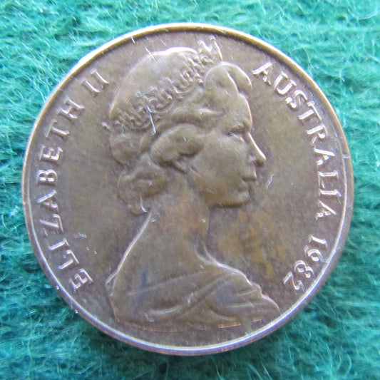 Australian 1982 2 Cent Queen Elizabeth II Coin