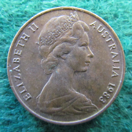Australian 1983 2 Cent Queen Elizabeth II Coin