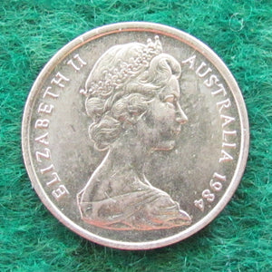 Australian 1984 5 Cent Queen Elizabeth II Coin - Circulated