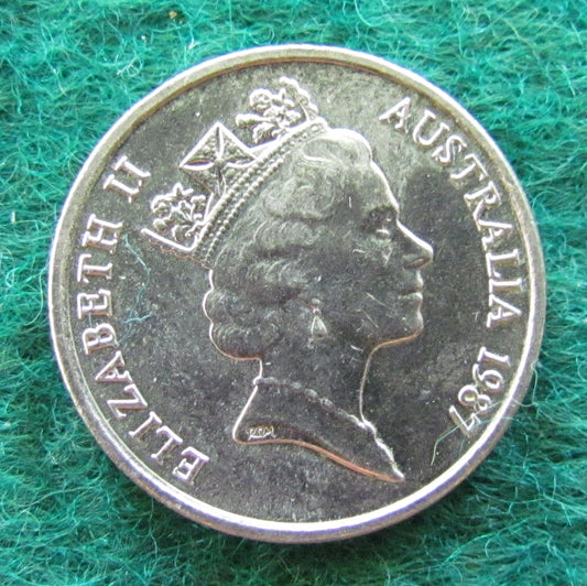 Australian 1987 5 Cent Queen Elizabeth II Coin - Circulated