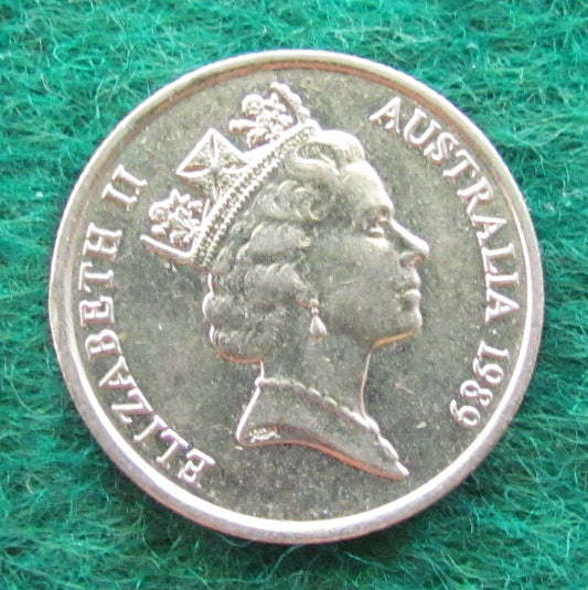 Australian 1989 5 Cent Queen Elizabeth II Coin - Circulated