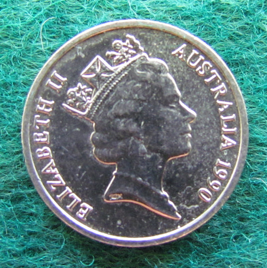 Australian 1990 5 Cent Queen Elizabeth II Coin - Circulated
