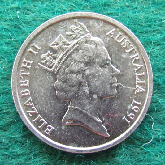 Australian 1991 5 Cent Queen Elizabeth II Coin - Circulated