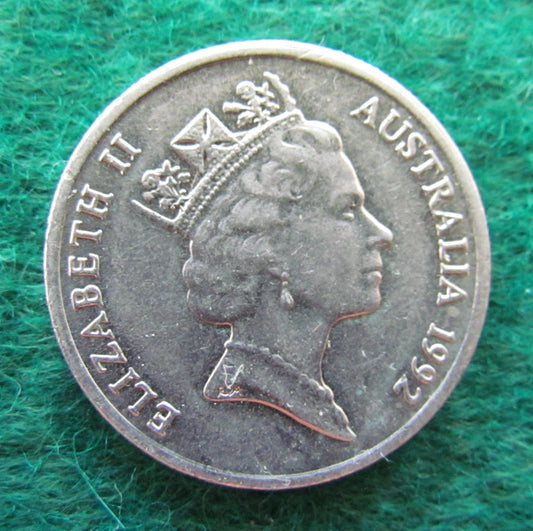 Australian 1992 10 Cent Queen Elizabeth II Coin - Circulated