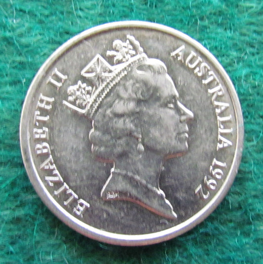 Australian 1992 5 Cent Queen Elizabeth II Coin - Circulated