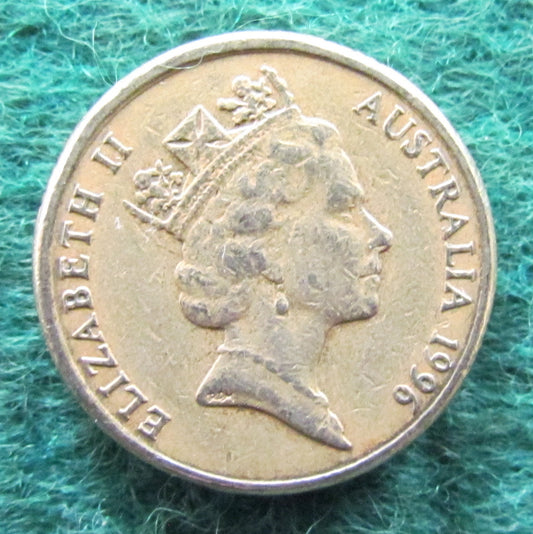 Australian 1996 2 Dollar Aboriginal Elder Queen Elizabeth Coin - Circulated