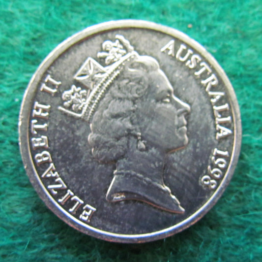 Australian 1998 10 Cent Queen Elizabeth II Coin - Circulated