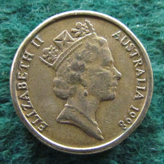 Australian 1998 2 Dollar Aboriginal Elder Queen Elizabeth Coin - Circulated